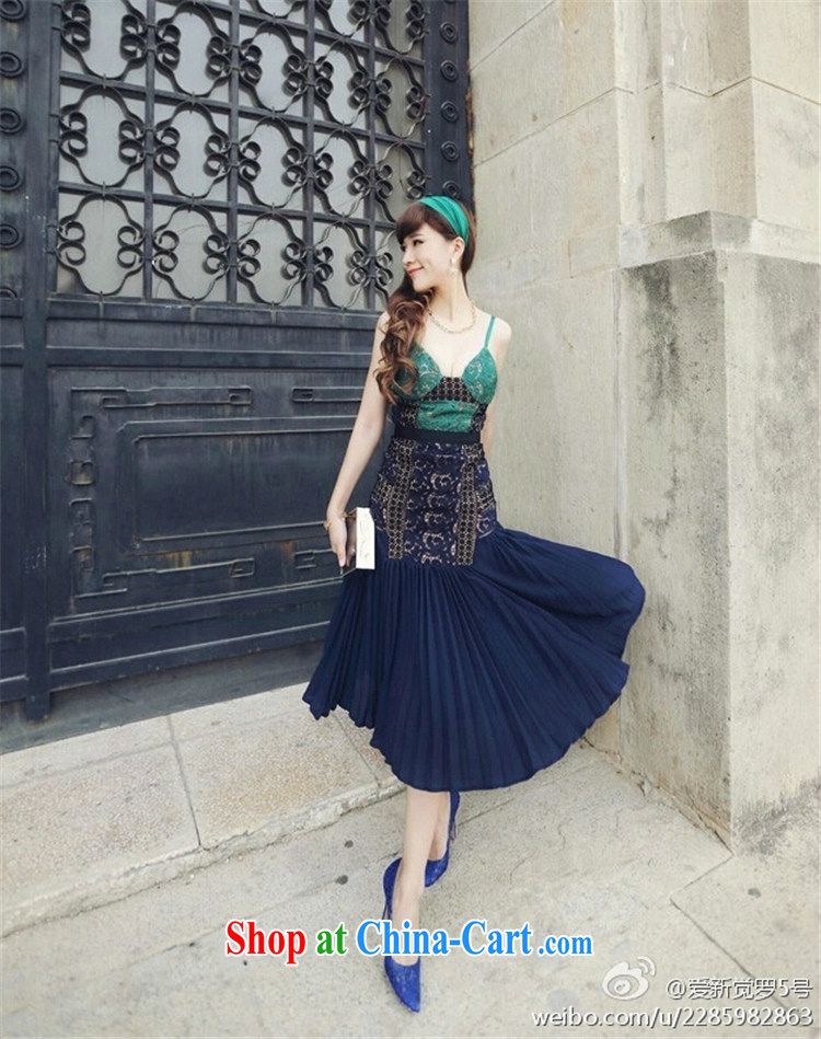 Abundant Ming summer 2015 the high-end custom all-star game, with lace dress skirt spell color strap with bare chest dresses picture color M pictures, price, brand platters! Elections are good character, the national distribution, so why buy now enjoy more preferential! Health