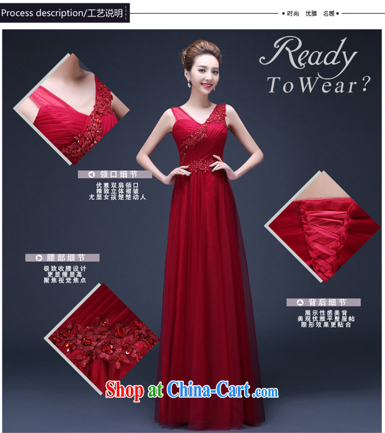 2015 new summer bridal wedding dress beauty long red double-shoulder bows serving the annual dress red M Suzhou shipping pictures, price, brand platters! Elections are good character, the national distribution, so why buy now enjoy more preferential! Health