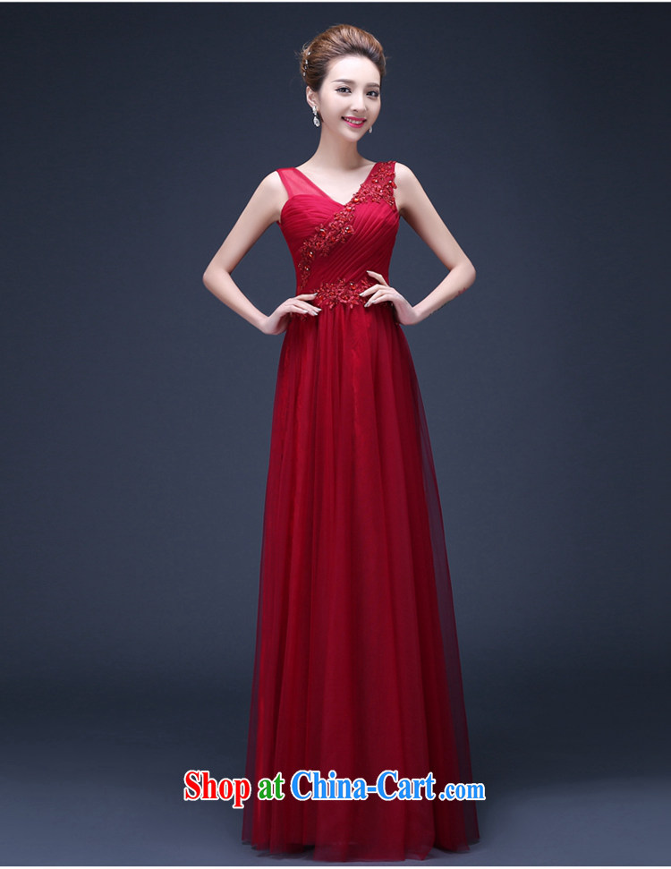 2015 new summer bridal wedding dress beauty long red double-shoulder bows serving the annual dress red M Suzhou shipping pictures, price, brand platters! Elections are good character, the national distribution, so why buy now enjoy more preferential! Health
