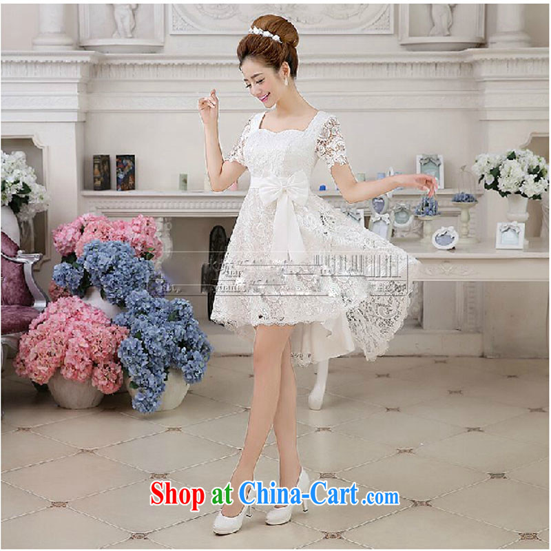 Spring 2015 new black short, double-shoulder bridal wedding bridesmaid service banquet dress white dresses summer female black tailored contact customer service, pure bamboo love yarn, and shopping on the Internet