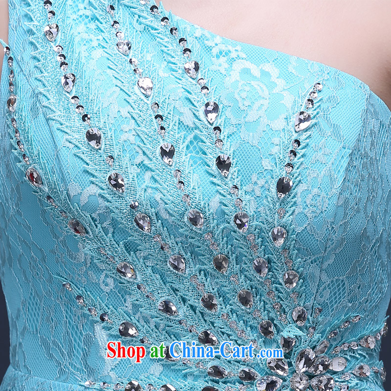 Bridal toast service 2015 new long, the code graphics thin the shoulder annual beauty dress moderator summer sky blue made no refunds or exchanges, and by no means embroidered bridal, shopping on the Internet