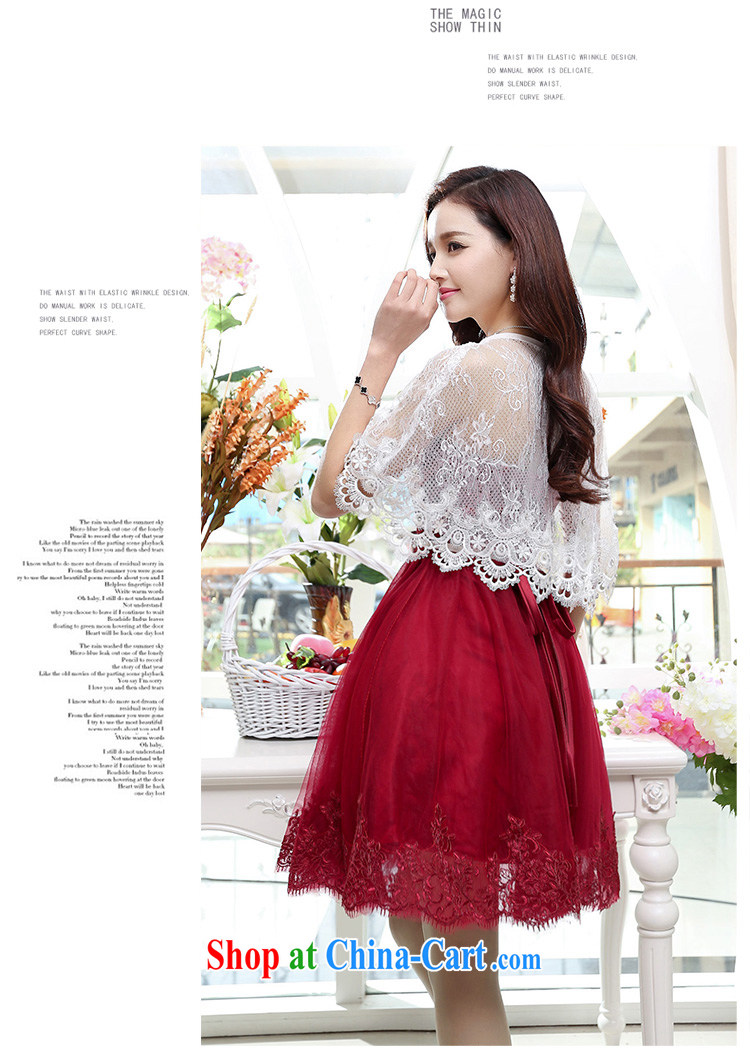 Summer 2015 new stylish fashion sense of your shoulders the waist graphics thin playful short dress dark red XL pictures, price, brand platters! Elections are good character, the national distribution, so why buy now enjoy more preferential! Health