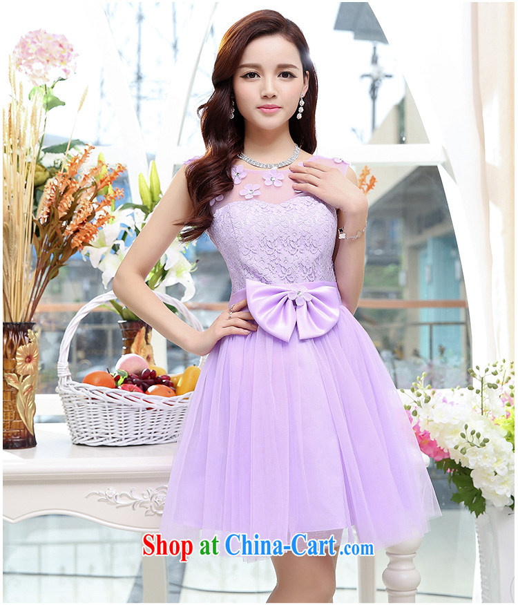 Summer 2015 new trendy Web elegant floral neckline Shaggy, with cultivating small dress purple XL pictures, price, brand platters! Elections are good character, the national distribution, so why buy now enjoy more preferential! Health