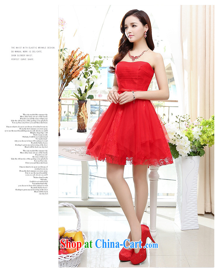Summer 2015 new trendy your shoulders sense of quality fabrics and comfortable short Evening Dress red XL pictures, price, brand platters! Elections are good character, the national distribution, so why buy now enjoy more preferential! Health
