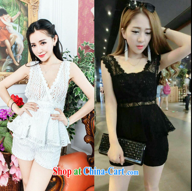 Stylish and sexy Deep V terrace back lace-up waist straps T-shirt-waist and shorts package 706 white are code pictures, price, brand platters! Elections are good character, the national distribution, so why buy now enjoy more preferential! Health