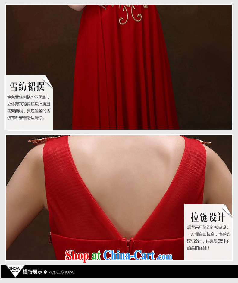 Snow Lotus bridal toast summer clothing new 2015 summer stylish Korean Red Beauty dress long dual-shoulder beauty banquet dress female Red XL pictures, price, brand platters! Elections are good character, the national distribution, so why buy now enjoy more preferential! Health