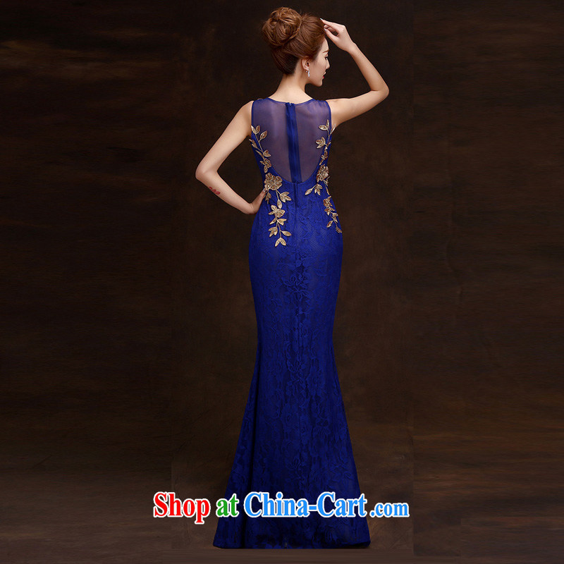 Evening Dress summer 2015 new bride's wedding banquet toast. Moderator dress gold female beauty, long red tailored please contact customer service to love bamboo yarn, shopping on the Internet