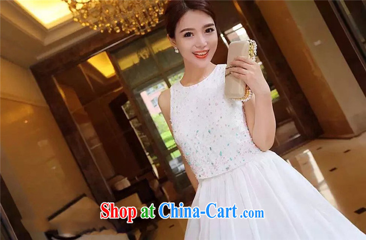 Abundant Ming summer 2015 and staple Pearl romantic full drill vest dresses fairy long skirt luxury of Yuan dress skirt white M pictures, price, brand platters! Elections are good character, the national distribution, so why buy now enjoy more preferential! Health