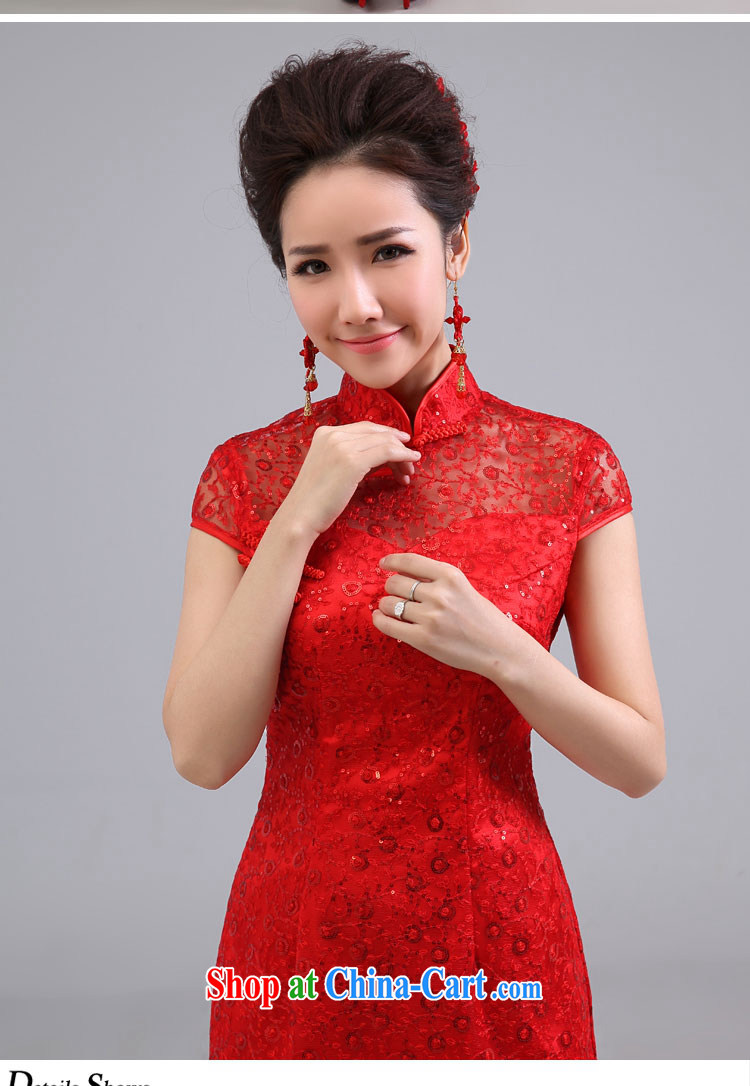 wedding dresses new 2015 Chinese cultivating improved short cheongsam wedding toast serving Red Red. size color is not final pictures, price, brand platters! Elections are good character, the national distribution, so why buy now enjoy more preferential! Health
