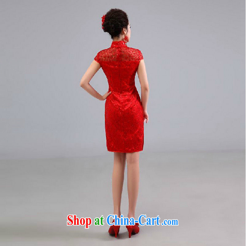 wedding dresses new 2015 Chinese cultivating improved short dresses, wedding toast serving the red red. size color is not final, Yong Yan close to, and shopping on the Internet