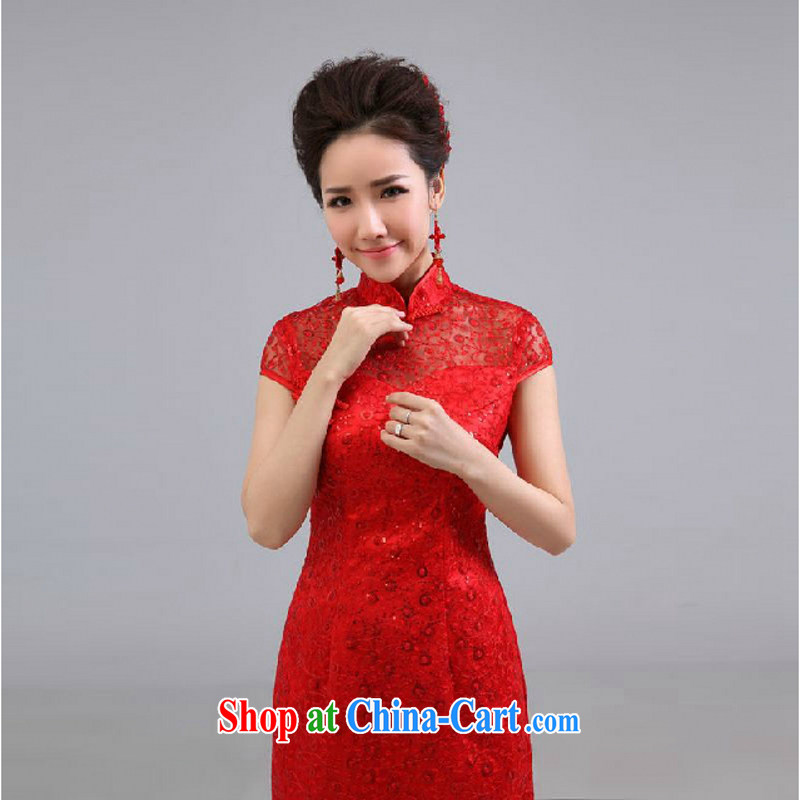 wedding dresses new 2015 Chinese cultivating improved short dresses, wedding toast serving the red red. size color is not final, Yong Yan close to, and shopping on the Internet