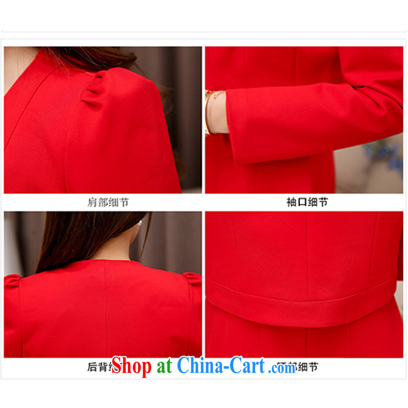 Autumn 2015 new Web yarn two-piece Princess skirt bridesmaid bride's name yuan style evening dress the shirt dresses red . XXL, the Hill (ESAN), shopping on the Internet