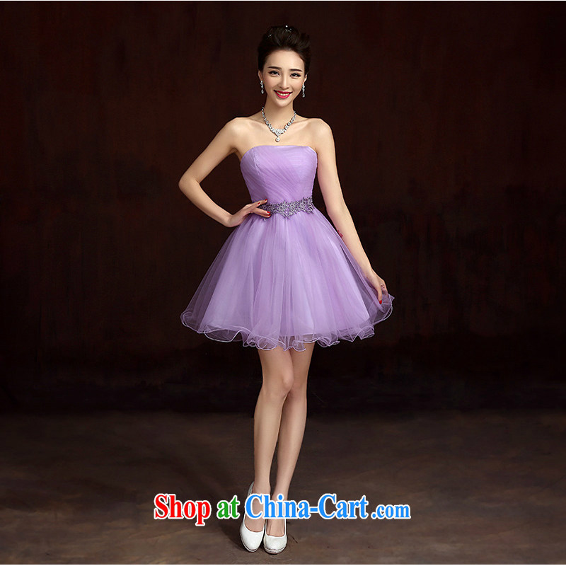 White first about bridesmaid service 2015 new bridesmaid dresses in purple Evening Dress summer short, married sister dress evening dress uniforms, D tailored to contact customer service, white first to about, online shopping