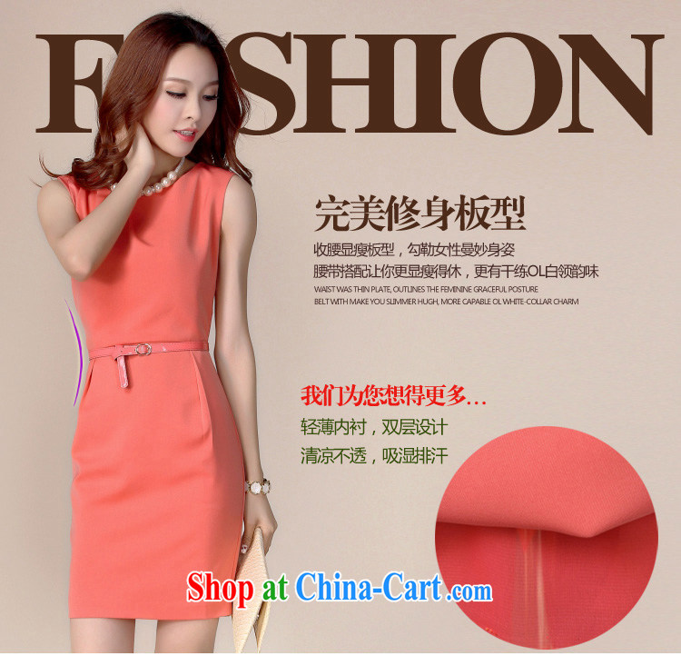 Bird season summer 2015 new women's clothing sleeveless cultivating career snow woven dresses package and Aura video thin solid skirt, dress skirt L 1010 orange XL pictures, price, brand platters! Elections are good character, the national distribution, so why buy now enjoy more preferential! Health