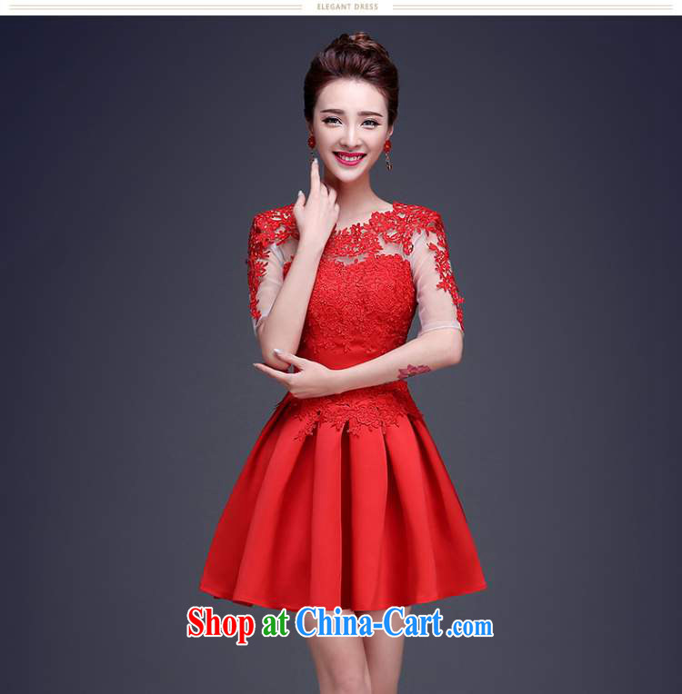 Ting Beverly 2015 new toast Service Bridal summer short-sleeved lace wedding dress marriage a Field shoulder red dress red XL pictures, price, brand platters! Elections are good character, the national distribution, so why buy now enjoy more preferential! Health