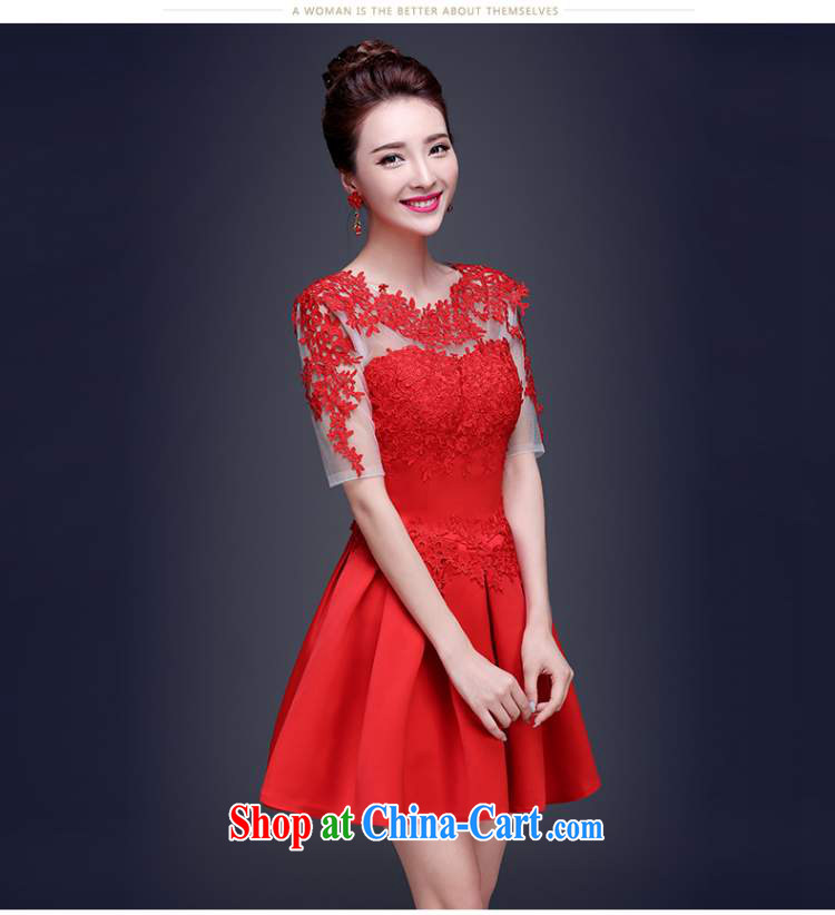 Ting Beverly 2015 new toast Service Bridal summer short-sleeved lace wedding dress marriage a Field shoulder red dress red XL pictures, price, brand platters! Elections are good character, the national distribution, so why buy now enjoy more preferential! Health
