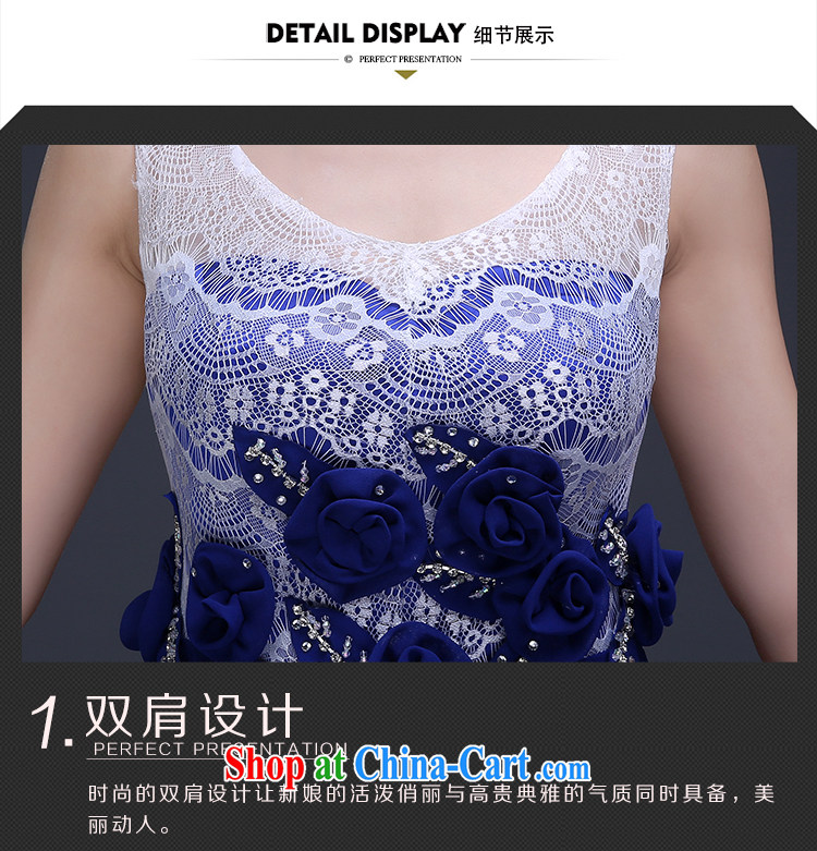 Qi wei summer 2015 new Korean fashion beauty dress, long blue zipper, elegant evening dress girl blue custom plus $30 pictures, price, brand platters! Elections are good character, the national distribution, so why buy now enjoy more preferential! Health