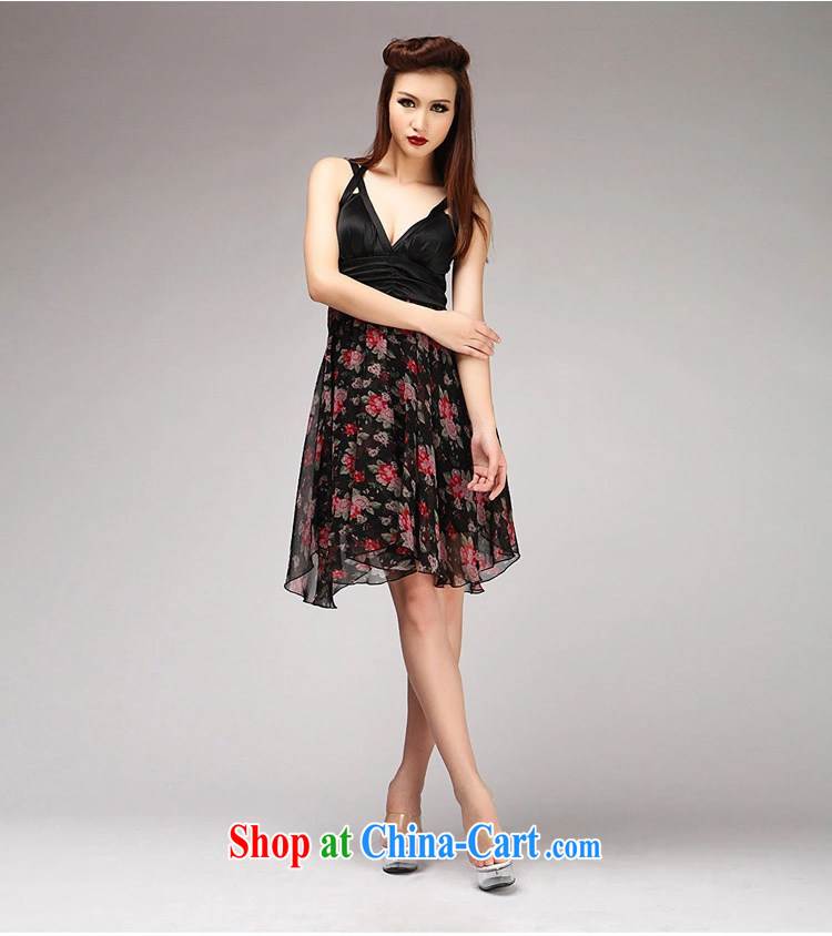 GOSSIP . D special dress dress in Europe and the sense of a too small dress Deep V night dress short dress 1082 black and red L pictures, price, brand platters! Elections are good character, the national distribution, so why buy now enjoy more preferential! Health