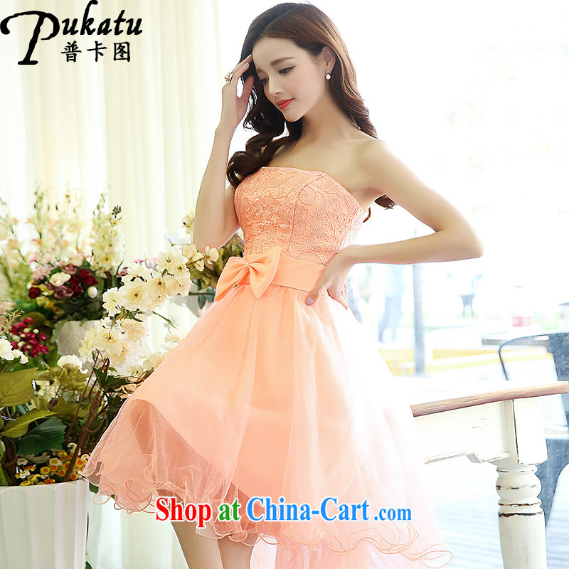 The card the 2015 new stylish shaggy wiped his chest dress Korean version of the new subsection, lace wedding dresses pink XL, Republika Srpska, PUKATU), and, on-line shopping
