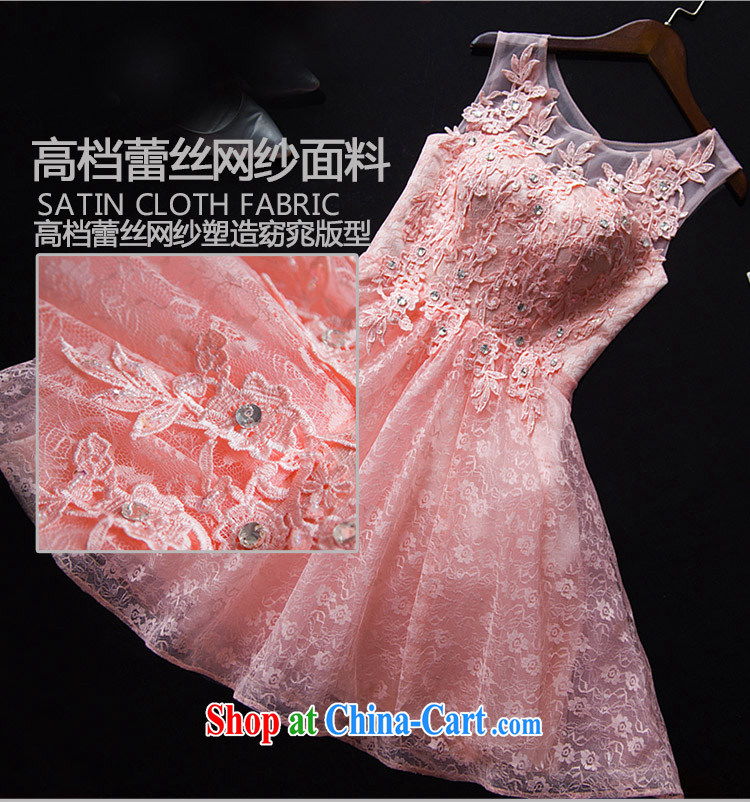 2015 new summer short, pink bridesmaid service shaggy skirts and sisters skirt double-shoulder lace bridal wedding toast serving meat pink. 7 Day Shipping does not return not-for-pictures, price, brand platters! Elections are good character, the national distribution, so why buy now enjoy more preferential! Health