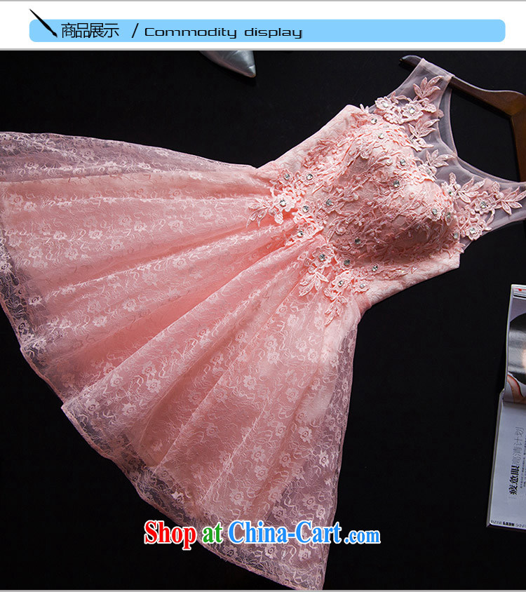 2015 new summer short, pink bridesmaid service shaggy skirts and sisters skirt double-shoulder lace bridal wedding toast serving meat pink. 7 Day Shipping does not return not-for-pictures, price, brand platters! Elections are good character, the national distribution, so why buy now enjoy more preferential! Health