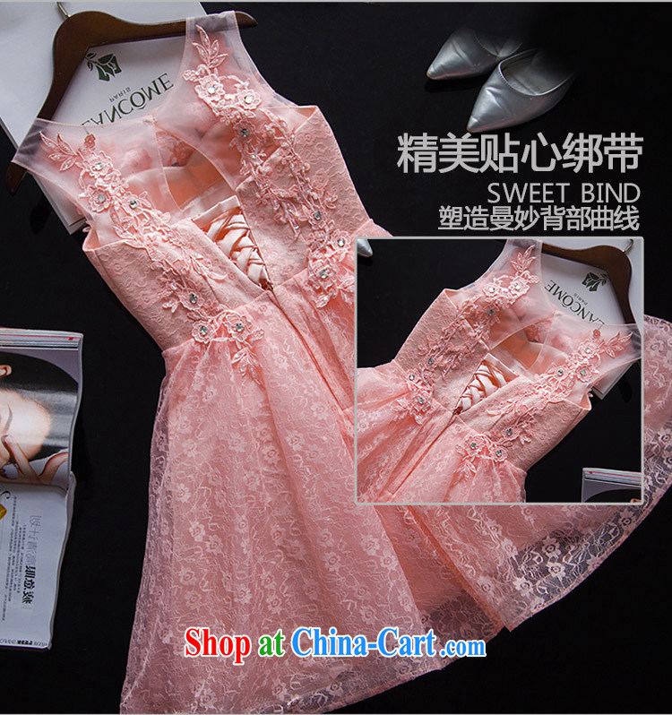 2015 new summer short, pink bridesmaid service shaggy skirts and sisters skirt double-shoulder lace bridal wedding toast serving meat pink. 7 Day Shipping does not return not-for-pictures, price, brand platters! Elections are good character, the national distribution, so why buy now enjoy more preferential! Health