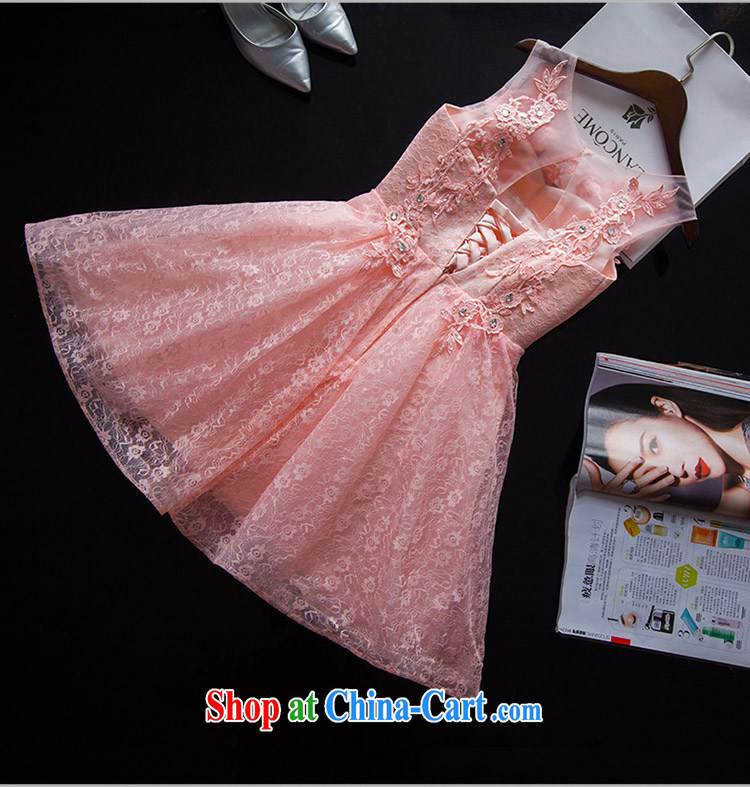 2015 new summer short, pink bridesmaid service shaggy skirts and sisters skirt double-shoulder lace bridal wedding toast serving meat pink. 7 Day Shipping does not return not-for-pictures, price, brand platters! Elections are good character, the national distribution, so why buy now enjoy more preferential! Health