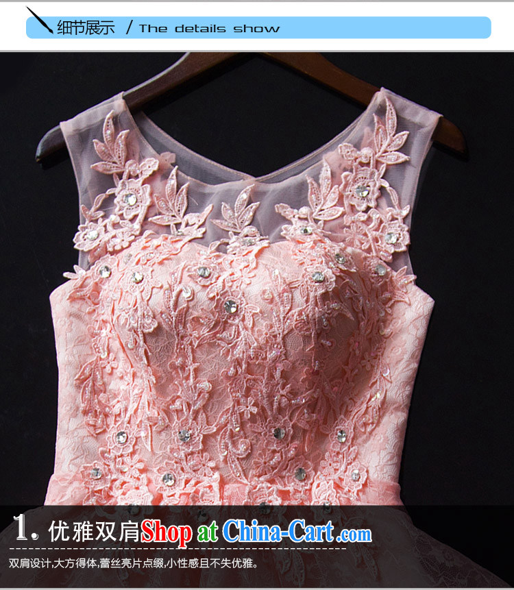 2015 new summer short, pink bridesmaid service shaggy skirts and sisters skirt double-shoulder lace bridal wedding toast serving meat pink. 7 Day Shipping does not return not-for-pictures, price, brand platters! Elections are good character, the national distribution, so why buy now enjoy more preferential! Health