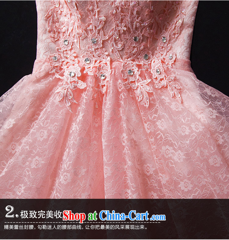 2015 new summer short, pink bridesmaid service shaggy skirts and sisters skirt double-shoulder lace bridal wedding toast serving meat pink. 7 Day Shipping does not return not-for-pictures, price, brand platters! Elections are good character, the national distribution, so why buy now enjoy more preferential! Health