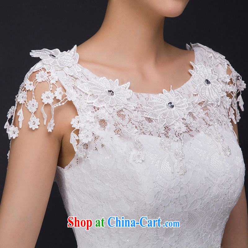 The china yarn new dress 2015 romantic lace-a Field shoulder graphics thin strap Korean small dress bridesmaid clothing white. size does not accept return and china yarn, shopping on the Internet