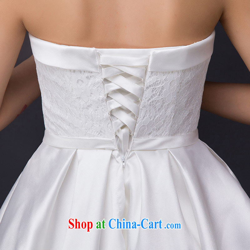 The china yarn new dress 2015 Korean wiped his chest lace waist in graphics thin strap shaggy dress bride small dress bridesmaid clothing white. size does not accept return, the china yarn, shopping on the Internet