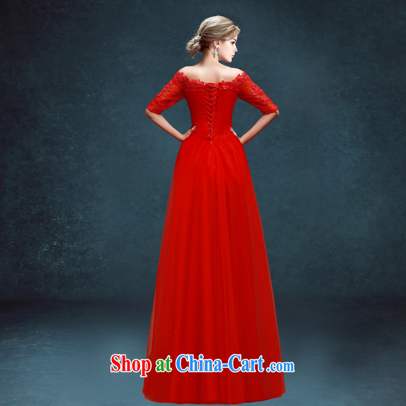 Kou Connie toast High Service Bridal Fashion 2015 new wedding dress a Field shoulder red long, banquet dress female Red tailored is not final, Kou Ni (JIAONI), shopping on the Internet