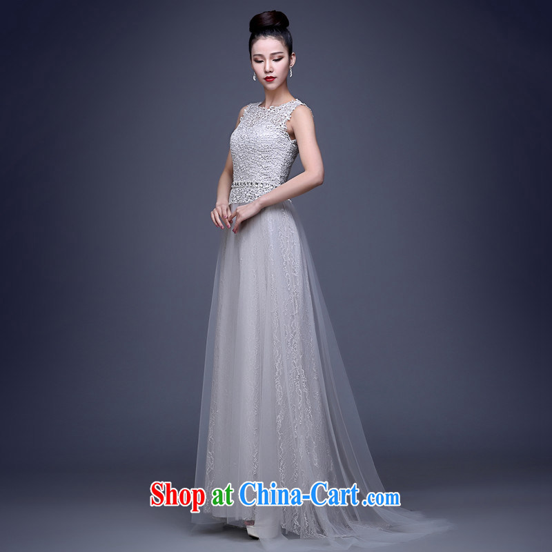 2015 new summer Korean water-soluble lace shoulders sleeveless bridal toast annual banquet dress long meat pink. 7 Day Shipping does not return is not-for-love, China, and, shopping on the Internet