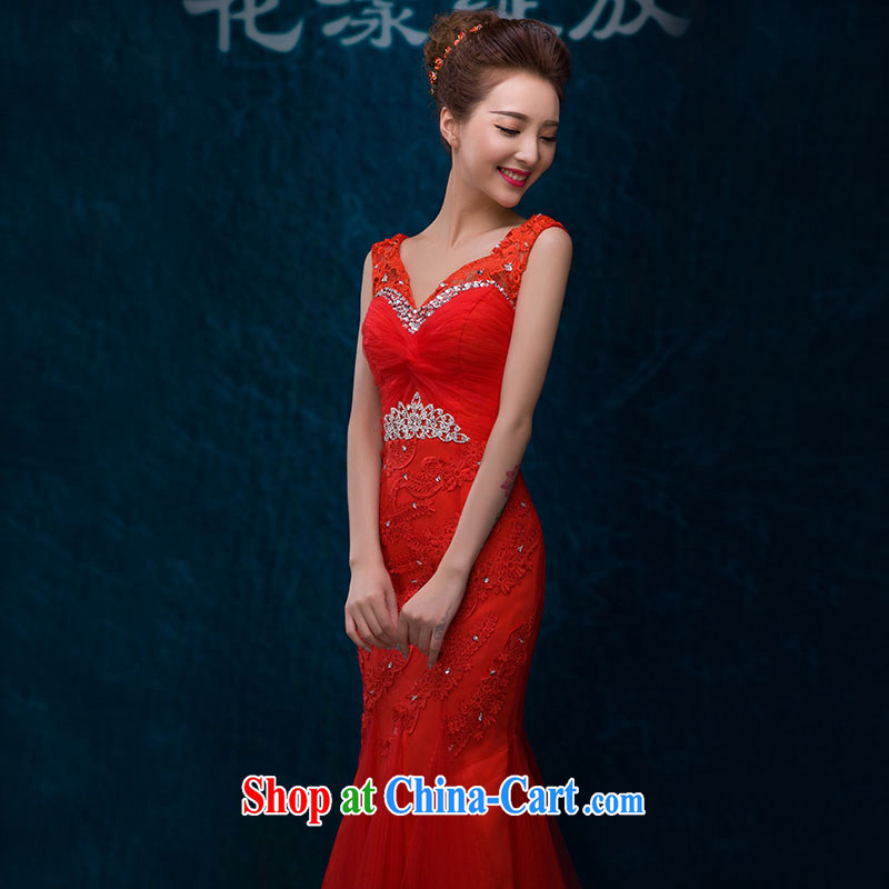 Toast 2015 serving new paragraph to align your shoulders cultivating parquet drill lace crowsfoot, bridal wedding dresses Evening Dress summer red made 7 day shipping does not return does not change, love, and that, on-line shopping
