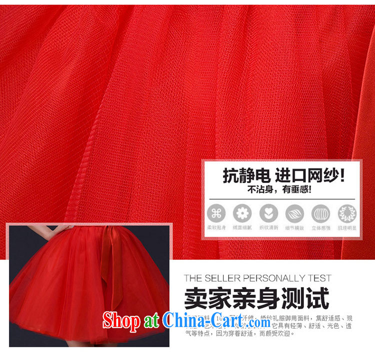 The china yarn wedding dresses 2015 new Korean sweet field shoulder parquet drill bow-tie small red dress Red. size does not accept return pictures, price, brand platters! Elections are good character, the national distribution, so why buy now enjoy more preferential! Health