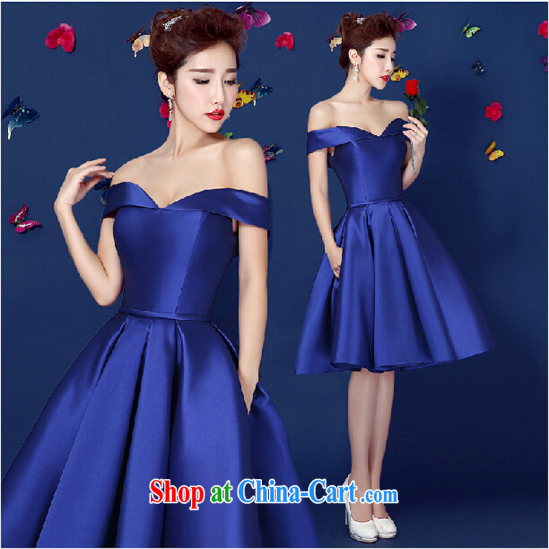 Pure bamboo love yarn high quality Evening Dress summer 2015 new Korean lace a field shoulder sleeveless bridal bridesmaid toast banquet annual purple tailored to please contact customer service to love bamboo yarn, shopping on the Internet
