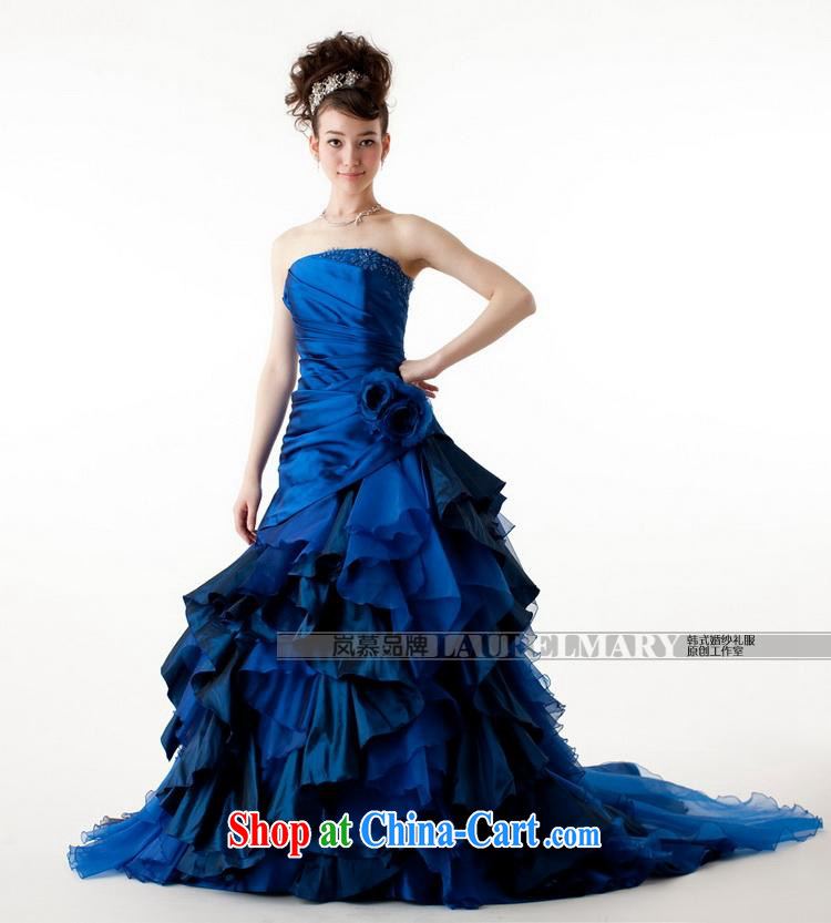 Sponsors The 2015 Original Design royal blue classic dress shaggy dress long-tail bridal dresses serving performances such as the blue Custom size picture, price, brand platters! Elections are good character, the national distribution, so why buy now enjoy more preferential! Health