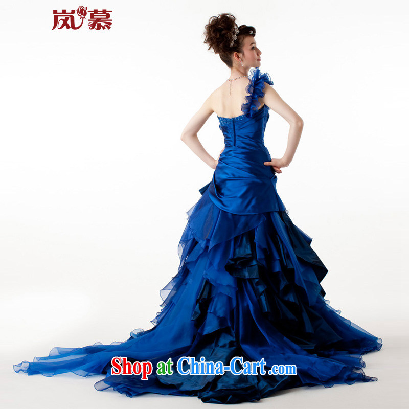 Sponsors The 2015 Original Design royal blue classic dress shaggy dress long-tail bridal dresses serving performances such as the blue custom size, sponsors, and, shopping on the Internet