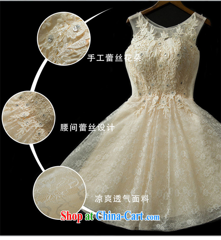 Love, according to China's 2015 summer new, small dress double-shoulder lace bridal toast serving short marriage beauty dress champagne color performance service bridesmaid dress sister with champagne color. 7 Day Shipping does not return not-for-pictures, price, brand platters! Elections are good character, the national distribution, so why buy now enjoy more preferential! Health
