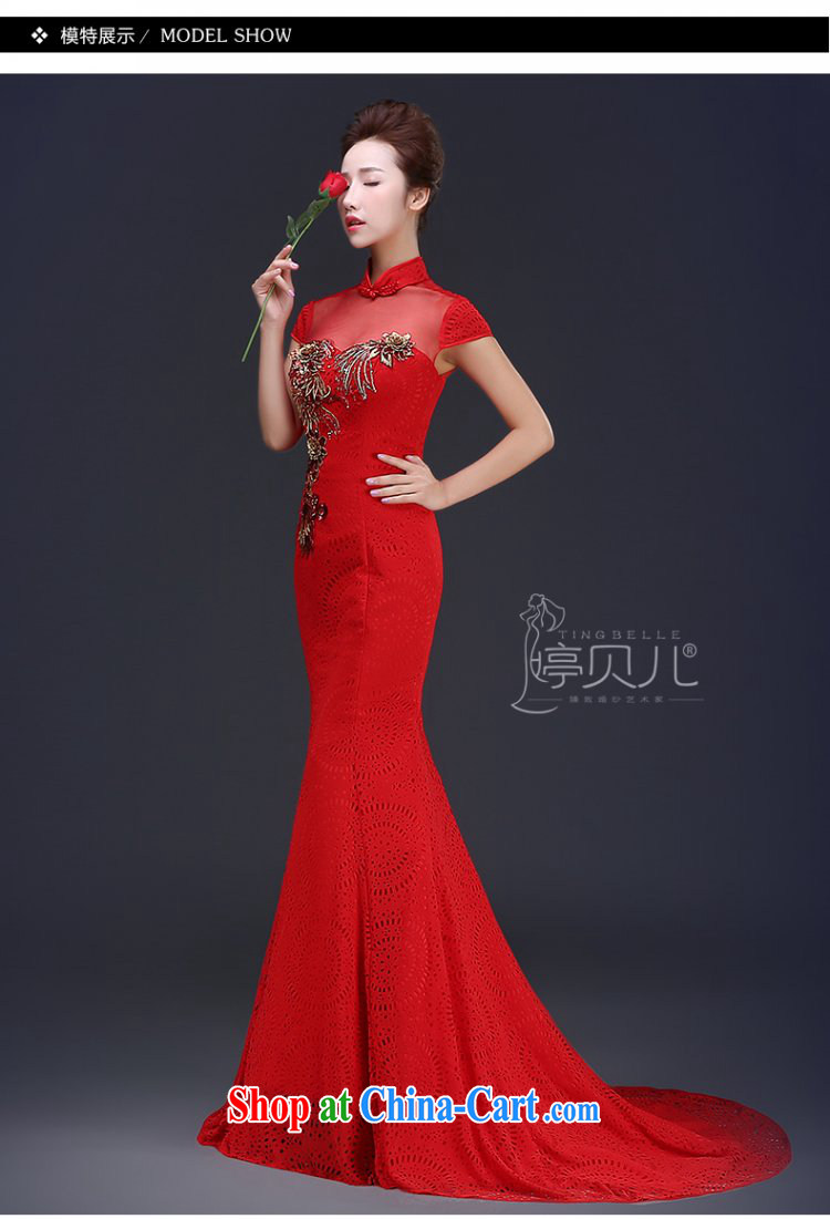 Ting Beverly Evening Dress 2015 new summer marriages crowsfoot bows. Korean-style beauty video slim, dress female Red XL pictures, price, brand platters! Elections are good character, the national distribution, so why buy now enjoy more preferential! Health