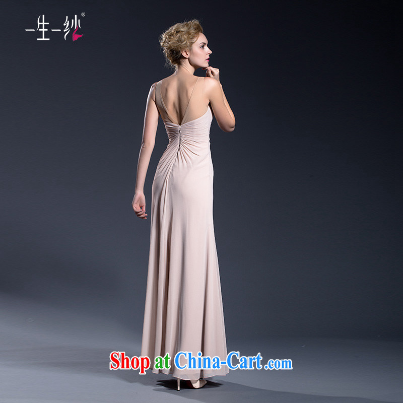 Double-shoulder dress long betrothal moderator summer dress Girls show their beauty and stylish girl toast service 402401384 pink XXL code 30 days, pre-sale, a yarn, shopping on the Internet