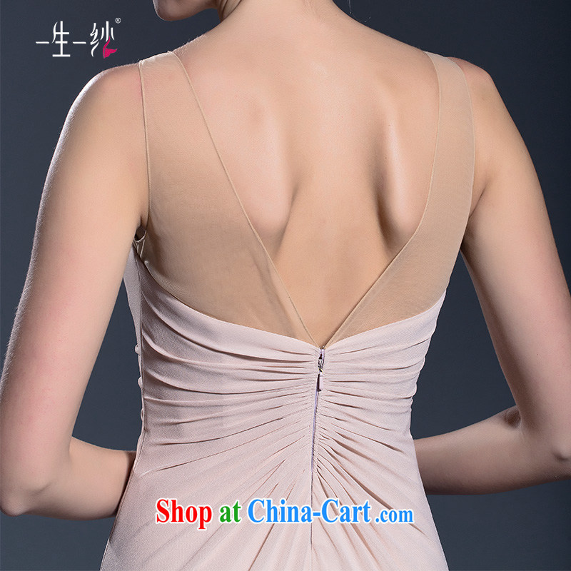 Double-shoulder dress long betrothal moderator summer dress Girls show their beauty and stylish girl toast service 402401384 pink XXL code 30 days, pre-sale, a yarn, shopping on the Internet