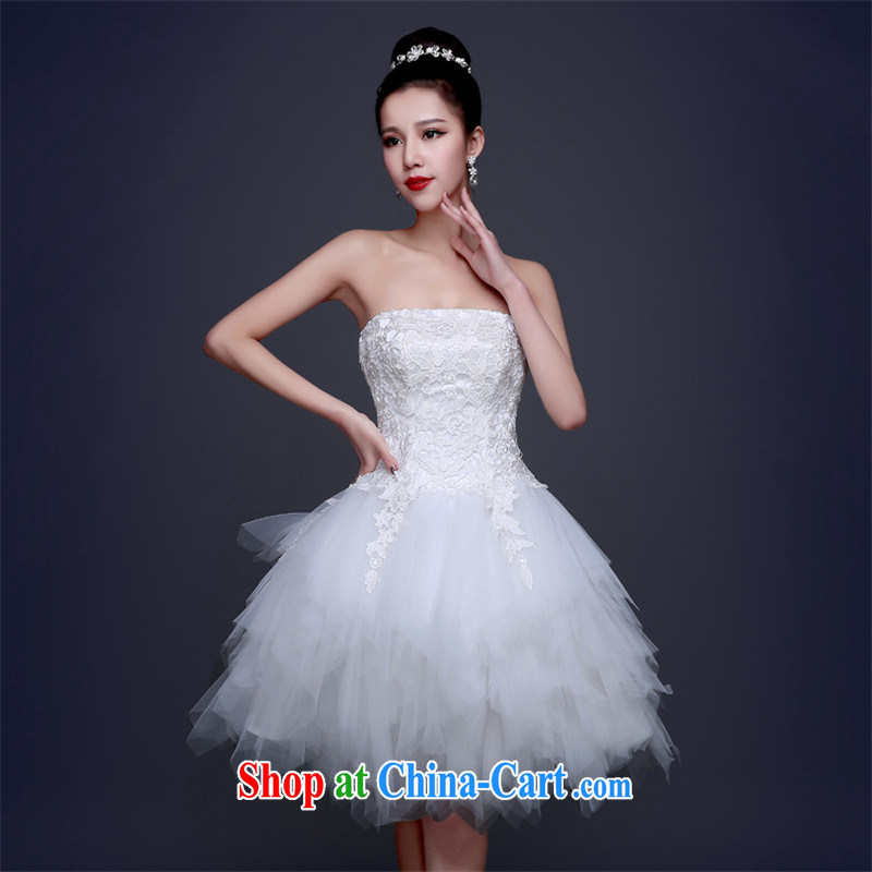 Love, according to China's 2015 new lace wedding chest bare minimum dress short dress skirt show bridal toast service banquet dress show dress the betrothal Deputy red S, love China, and, on-line shopping