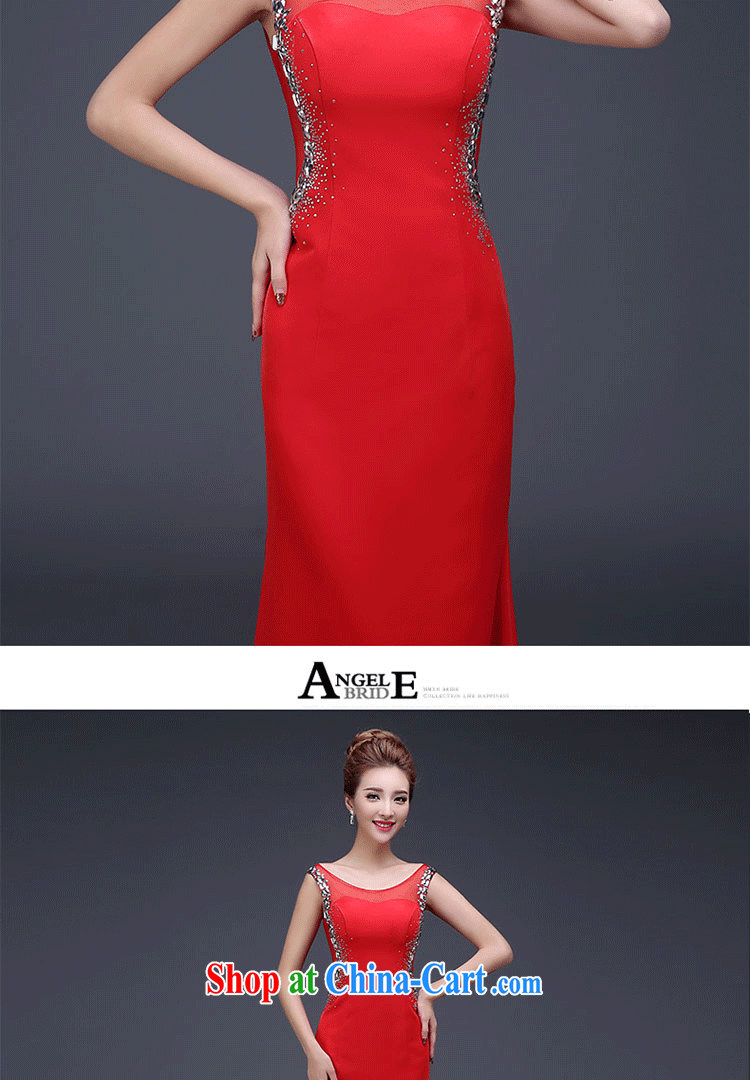 Love, in accordance with Chinese wedding dresses bridal toast serving New 2015 banquet dress long, shoulders, and back exposed small-tail wood drill red high stretch video thin red made 7 Day Shipping does not return not-for-pictures, price, brand platters! Elections are good character, the national distribution, so why buy now enjoy more preferential! Health