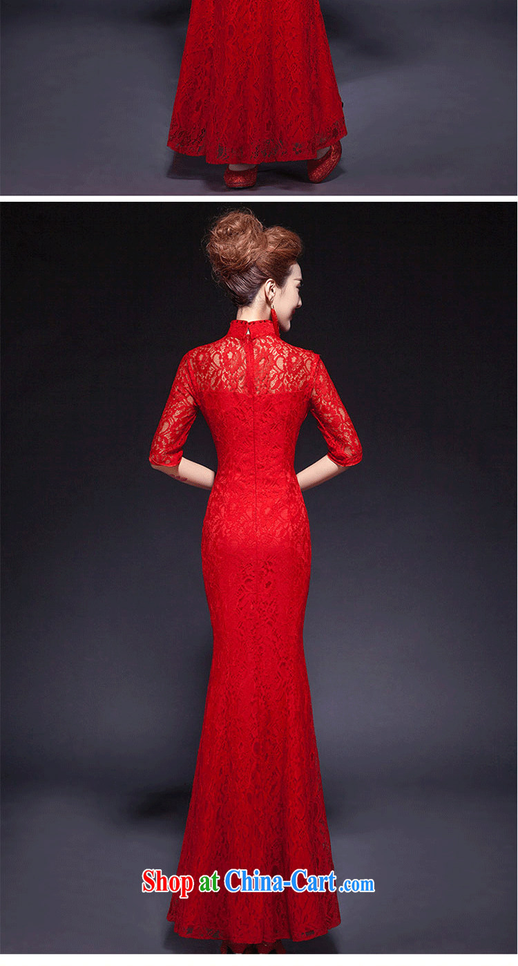 Love, according to China's 2015 New Red Spring bridal wedding dress long, short-sleeved short cheongsam dress uniform toast at Merlion dress Chinese Antique red toast serving short red, do a 7 Day Shipping does not return not-for-pictures, price, brand platters! Elections are good character, the national distribution, so why buy now enjoy more preferential! Health
