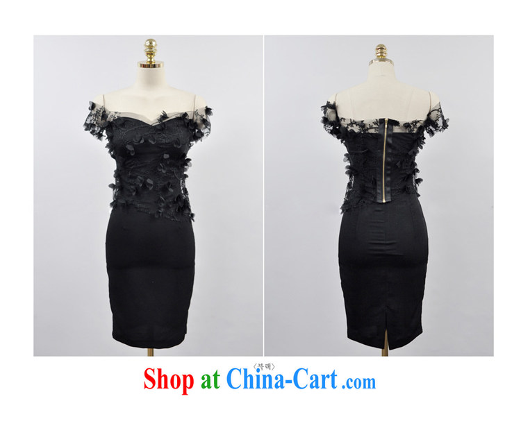Celia leaves &2015 new sexy beauty stitching Web yarn embroidered dresses dress style package and dresses #769 black (two-piece) XL pictures, price, brand platters! Elections are good character, the national distribution, so why buy now enjoy more preferential! Health
