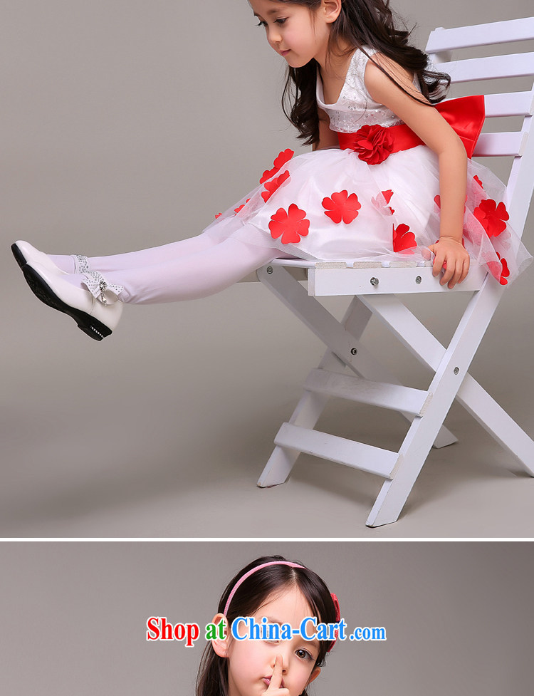 White first to approximately 2015 children dress Princess dress Girls show dress spring and summer flower wedding canopy skirts dance uniforms white flowers 140 CM pictures, price, brand platters! Elections are good character, the national distribution, so why buy now enjoy more preferential! Health