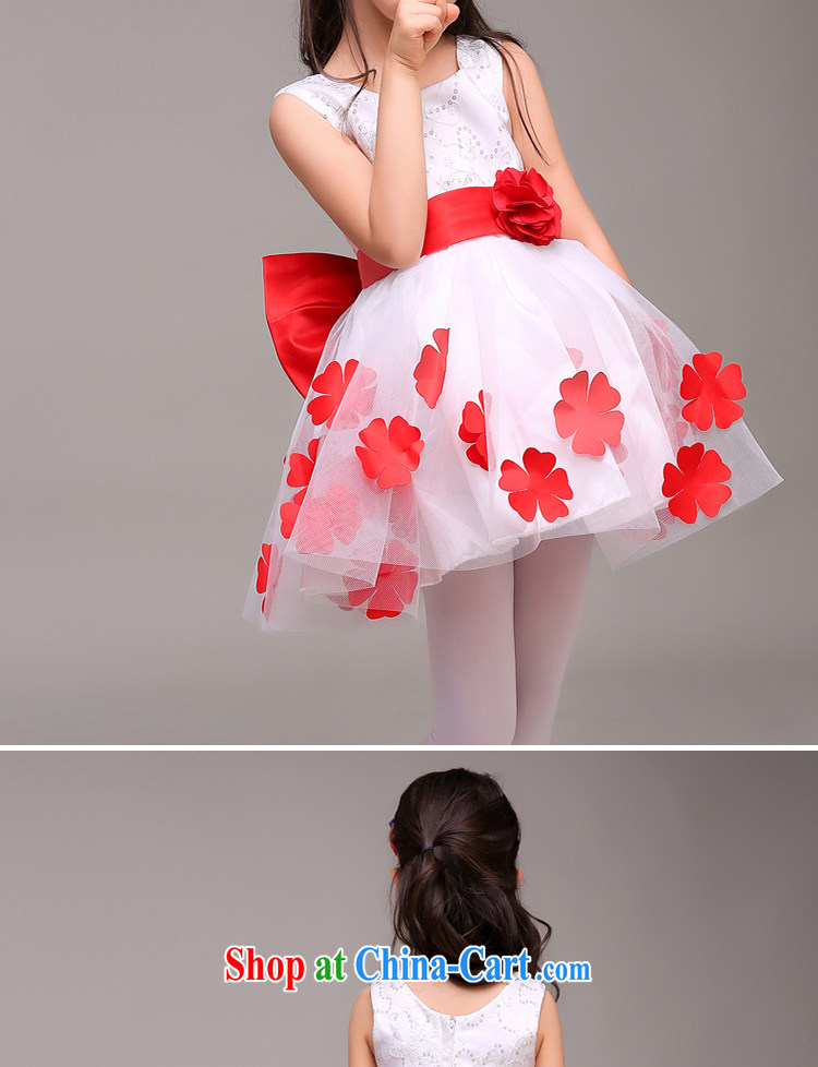 White first to approximately 2015 children dress Princess dress Girls show dress spring and summer flower wedding canopy skirts dance uniforms white flowers 140 CM pictures, price, brand platters! Elections are good character, the national distribution, so why buy now enjoy more preferential! Health