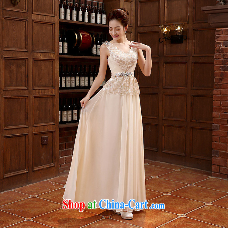 There is embroidery bridal bridal wear long evening dress dress etiquette performances conducted choral Service Bridal toast serving champagne color made no final pictures, price, brand platters! Elections are good character, the national distribution, so why buy now enjoy more preferential! Health