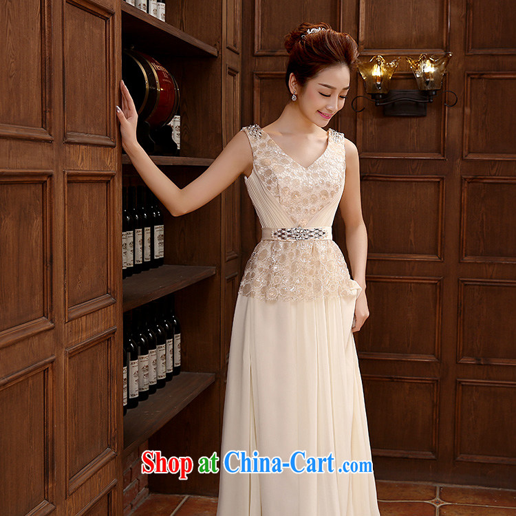 There is embroidery bridal bridal wear long evening dress dress etiquette performances conducted choral Service Bridal toast serving champagne color made no final pictures, price, brand platters! Elections are good character, the national distribution, so why buy now enjoy more preferential! Health